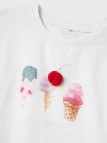 NAME IT T-shirt Josephina Bright White